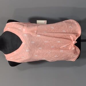 Pink Pineapple v neck tank